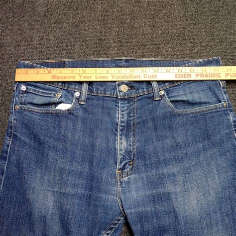 Levi 513 Jeans Men 36x30 Blue Slim Fit Straight Leg S Gem