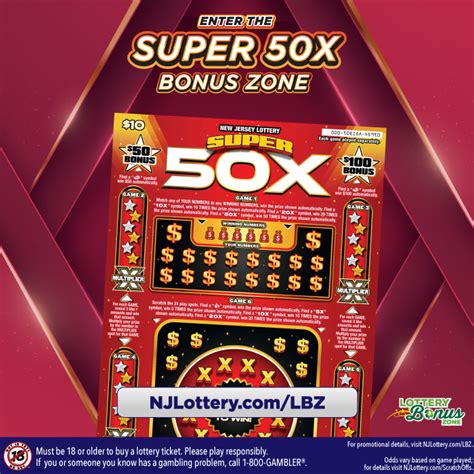 New Jersey Lottery On Twitter Super 50X Tickets Are Jerseys NEWEST