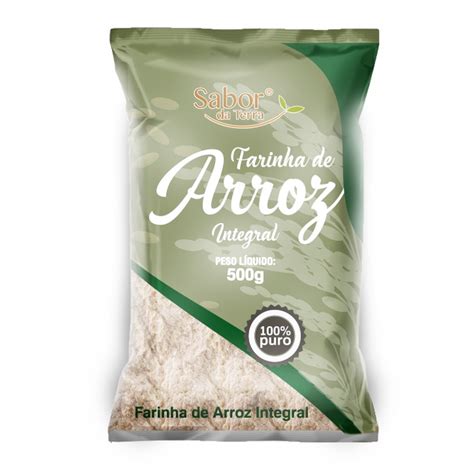 FARINHA DE ARROZ INTEGRAL 500G Fitoflora Produtos Naturais