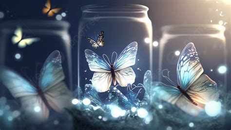 Butterfly Glass Light Beautiful Background Butterfly Glass Light Beautiful Background Image