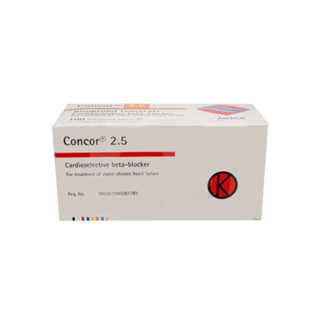 Concor 2 5 Mg 3 Strip 10 Tablet Strip Obat Rutin Kegunaan Efek