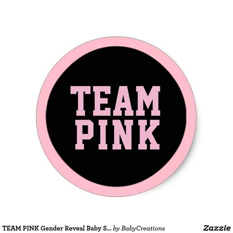 Team Pink Football Gender Reveal Sticker Artofit