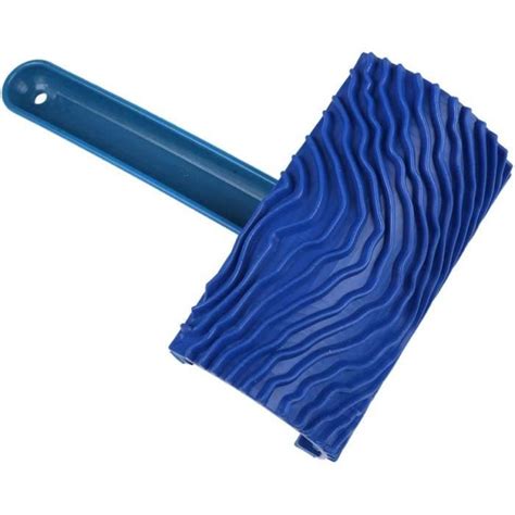 Bleu Caoutchouc Grain Bois Rouleau De Peinture Diy Graining Peinture