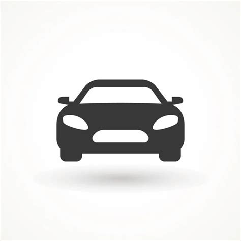 Car Vector Icon Isolated Simple Front Logo Illustration Sign Symbol