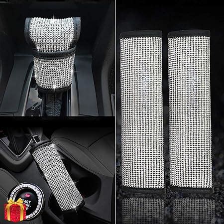 Amazon U M Bling Bling Auto Seat Belt Cover Handbrake Cover