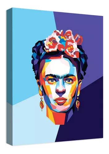 Cuadro Decorativo Canvas Moderno Frida Kahlo Abstracto Meses Sin