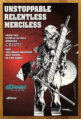 1994 Image Comics Crypt Print Ad Poster Liefeld Prophet Stephen Platt