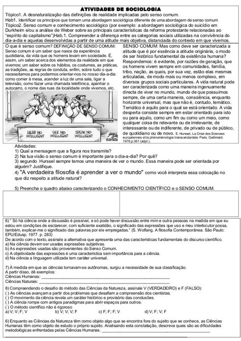 Textos De Sociologia Atividades O Ano Educa Hot Sex Picture