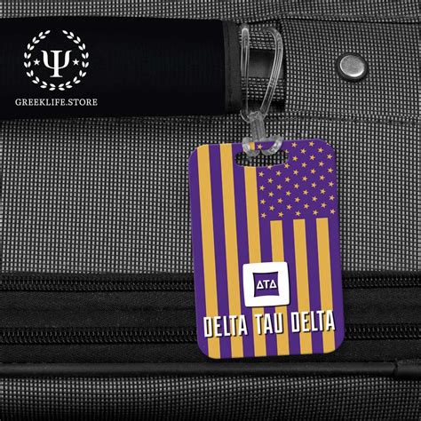 Delta Tau Delta Luggage Bag Tag (Rectangular) — greeklife.store