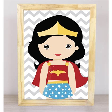 Quadro Infantil Mulher Maravilha Shopee Brasil