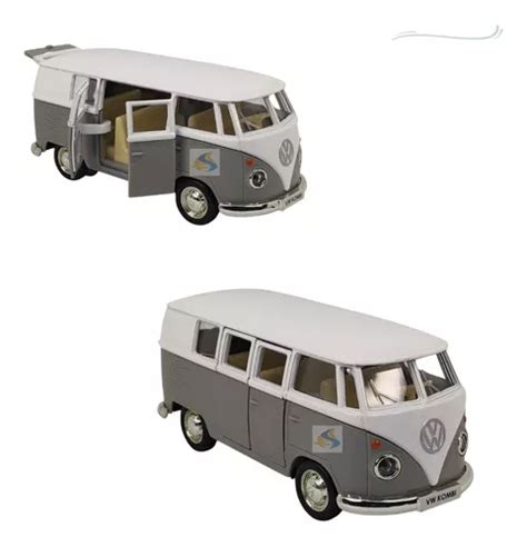 Miniatura Vw Transporter Combi Kombi Perua Metal 13c Fricção MercadoLivre