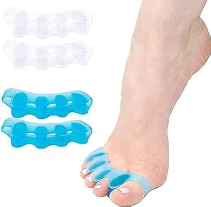 2 Paar Zehenspreizer Silikon Gel Zehentrenner für Bunion Korrektur