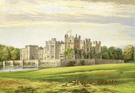Raby Castle - Picturesque Views of Seats of Great Britain and Ireland