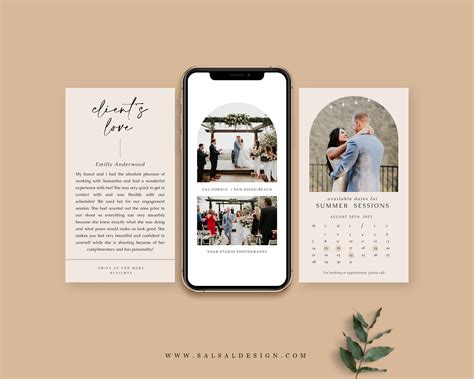 Wedding Instagram Story Template Photoshop And Canva Etsy