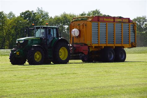 John Deere Gras Hakselen Met Een John Deere Pro Drive