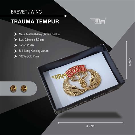 Jual Brevet Wing Trauma Tempur Brivet Pin Shopee Indonesia