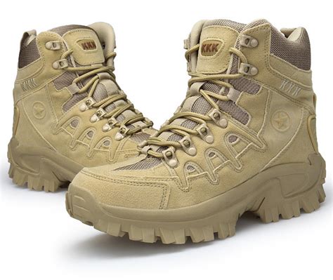 Kango Factory Direct Mens Desert Tactical Army Combat Military Boots