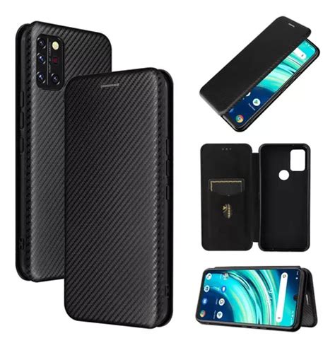 Para Umidigi A Pro Carbon Fiber Texture Leather Case Parcelamento