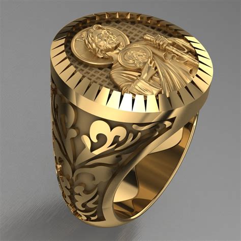 Stl File San Judas Tadeo Anillo 💍 ・3d Printing Idea To Download・cults