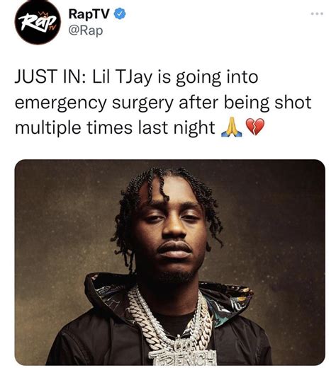 Lil tjay has been shot via Rap ig : r/PopSmoke