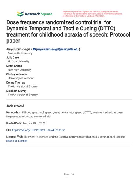 Pdf Dose Frequency Randomized Control Trial For Dynamic Temporal And