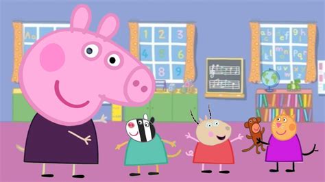 Peppa School Pig Wrong Heads Youtube