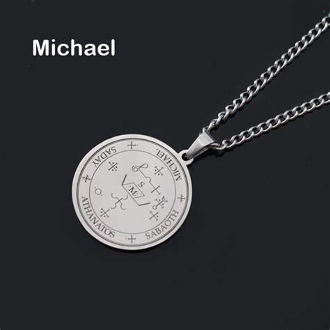 Archangel Michael Sigil Stainless Steel Pendant and 22 - Etsy