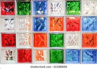 Decorative Glass Blocks Different Colors Stock Photo 415380058 ...