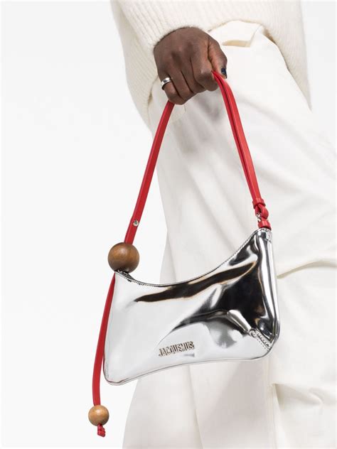 Jacquemus Le Bisou Perle Patent Leather Shoulder Bag Farfetch