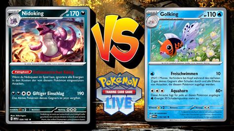 Single Prize Golking Nidoking Vs Golking Live Liga Pokemontcg