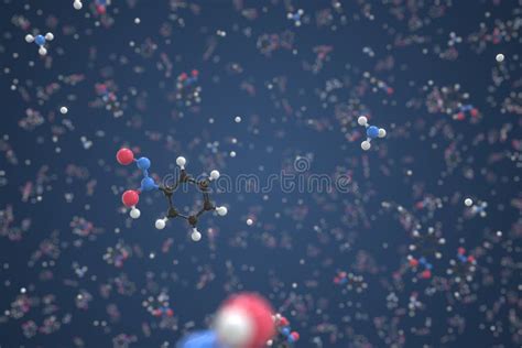 Cupferron Molecule Molecular Structure Ammonium Salt Ball And Stick