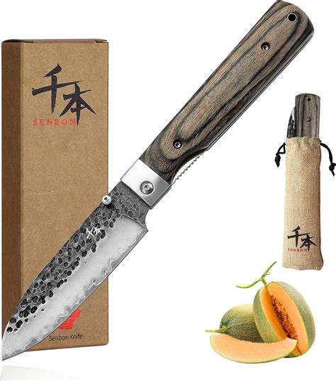 Amazon SENBON 440 Forged Stainless Steel Sharp Folding Chef Knife