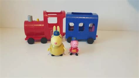 PEPPA PIG AND Mrs Rabbit Figures With Mrs Rabbits Train Engine And Carriage £6.50 - PicClick UK