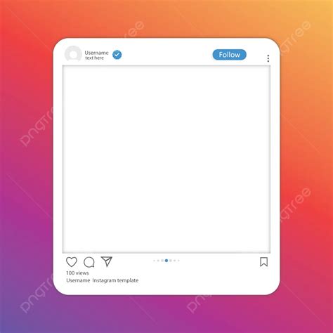 Modelo De Postagem Do Instagram Vetor Png Perfil De Mг Dia Social