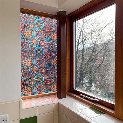 Stained Glass Morocco Window Film Surface Designs