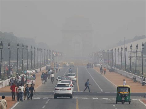 Photos After Diwali Fireworks Smog Shrouds New Delhi