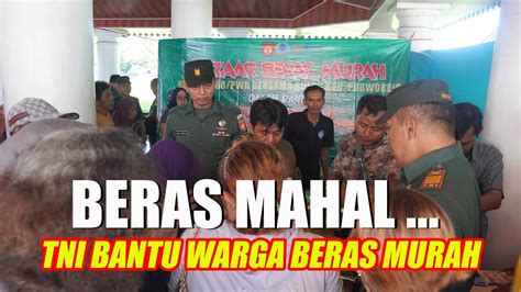 BAZAAR BERAS MURAH UNTUK MASYARAKAT KODIM PURWOREJO YouTube