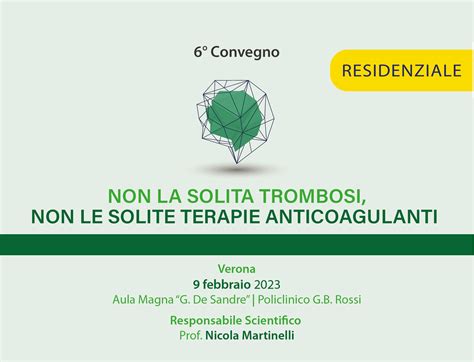 Non La Solita Trombosi Non Le Solite Terapie Anticoagulanti Biba Group