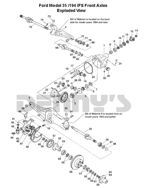 Dana 35 Ifs Differential And Axle Parts For Ford