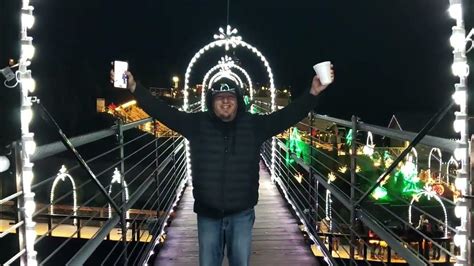 Gatlinburg Tennessee Skybridge The Christmas Lights And The View At Night Youtube