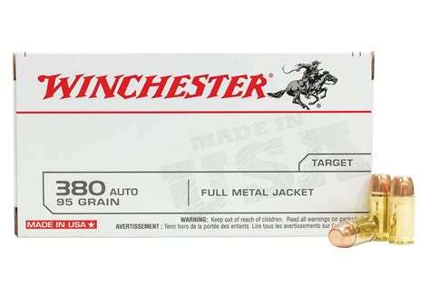 Winchester USA380VP 380 Auto 95 Gr USA White Box 100 Box Sportsman S