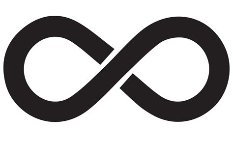 infinity symbol black on transparent background PNG 19787004 PNG