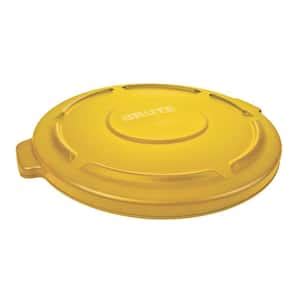 Rubbermaid Commercial Products Brute 44 Gal. Yellow Round Vented Trash Can RCP264360YEL