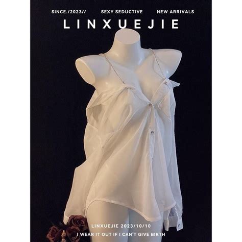 Jual Hiqualitygoods Sexy Lingerie Kemeja Transparan Baju Tidur Sexy Wanita Lingerie Kemeja