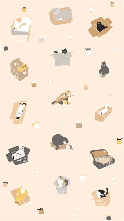 cats in the box! mobile wallpaper | Fondos de pantalla de gatos ...