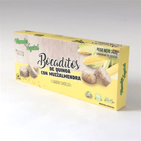 Bocaditos De Quinoa Con Muzzalmendra Sabor Choclo 340g Mundo Vegetal