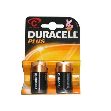 Piles Alcalines C Duracell Plus