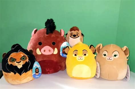 Squishmallows Disney The Lion King Simba Nala Scar Pumbaa Timon