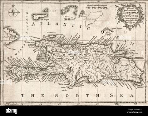 Hispaniola island map hi-res stock photography and images - Alamy