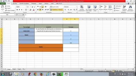 Tutorial Cómo elaborar una tabla en Excel con celdas combinadas